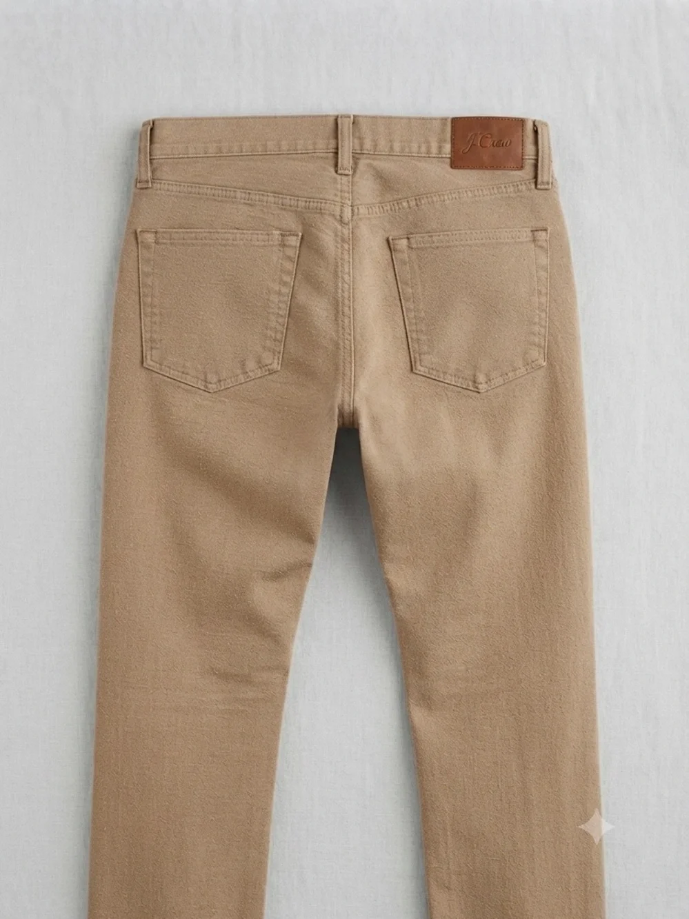 J.Crew Slim straight 100% cotton denim jeans light brown/tan with button fly